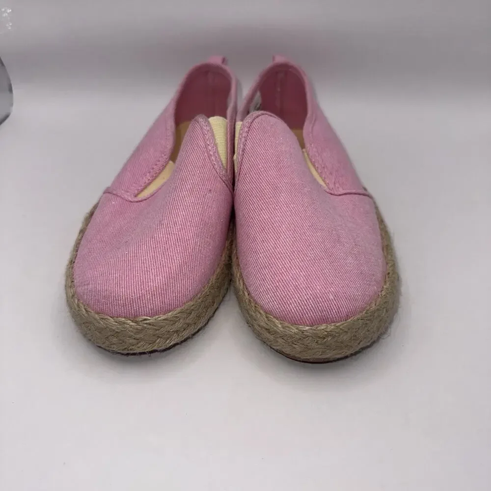 Size 12M - Girls Oshkosh Slip-On Pink Shoes with Lemons